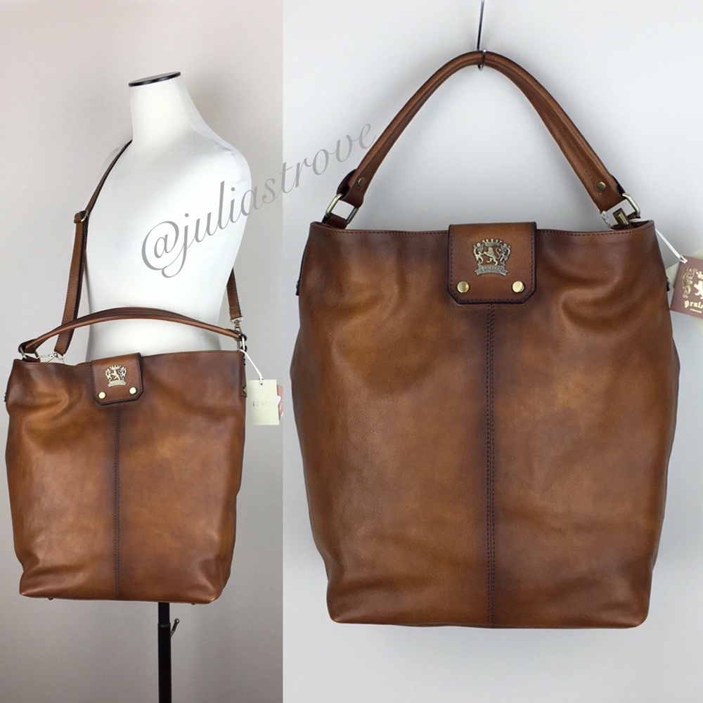 Pratesi Firenze Leather Shoulder Bag Sant'Ellero NWT